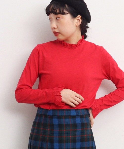 売れ筋商品|||CHILD WOMAN チャイルドウーマン 30/1天竺 チェリーレース プルオーバー Dot＆Stripes CHILD WOMAN tシャツ 30/1天竺 チェリーレース