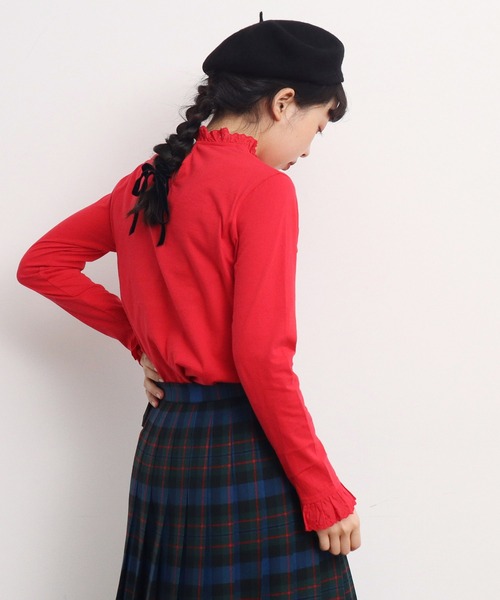 Dot＆Stripes CHILD WOMAN tシャツ 30/1天竺 チェリーレース