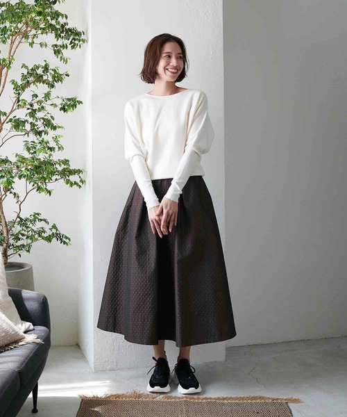 Jines ニット セーター 前後2wayシンプルニット スーパー120s