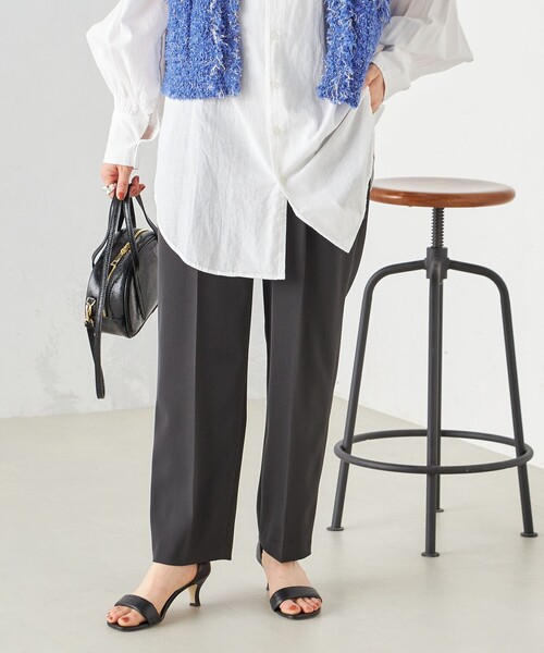 SHIPS（シップス） スラックス パンツ 「手洗い可能」強撚 へビー