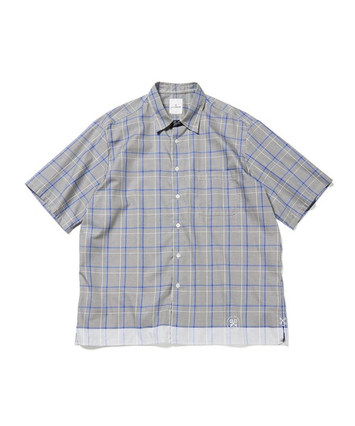 uniform experiment シャツ 半袖 LINE CHECK S/S SHIRT メンズ