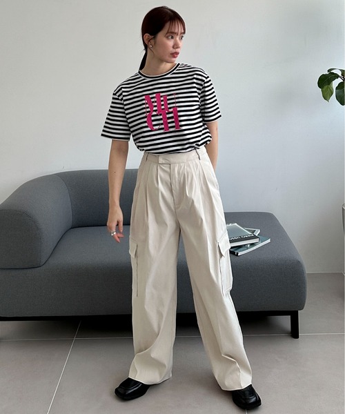 【完売品‼️】 EPNK スナップボタンタックカーゴパンツ epnok カーゴパンツ 「EPNK」Snap button tuck cargo pants