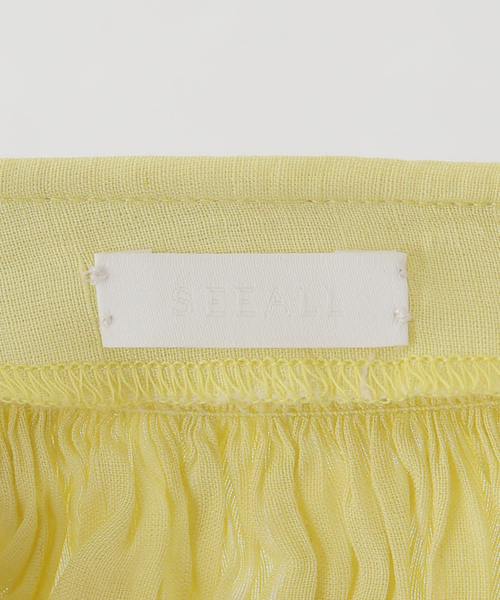 SEEALL ブラウス シャツ 「SEEALL/シーオール」BOHEMIAN TOP