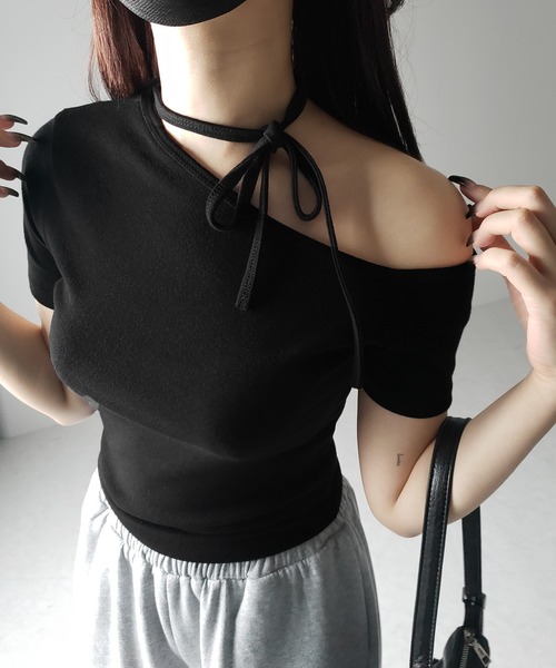 PUTUMAYO チョーカー長袖シャツ me+em select（ミームセレクト） tシャツ 「 3color 」チョーカー