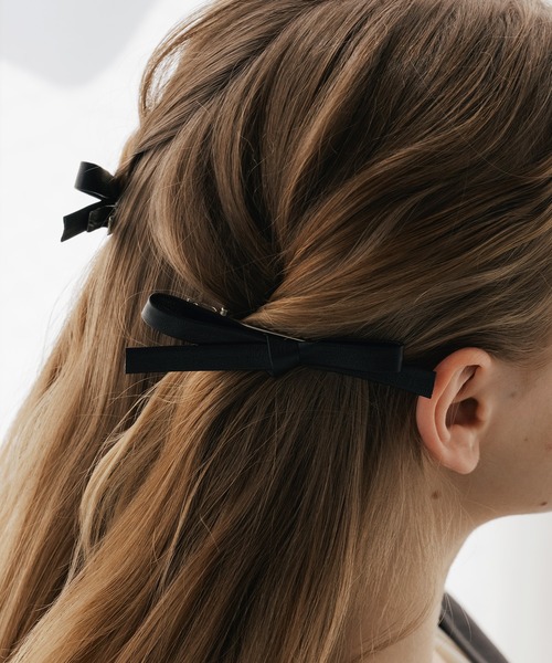 VATSURICA（バツリカ） ヘアピン 「VATSURICA」レザー リボン ヘア