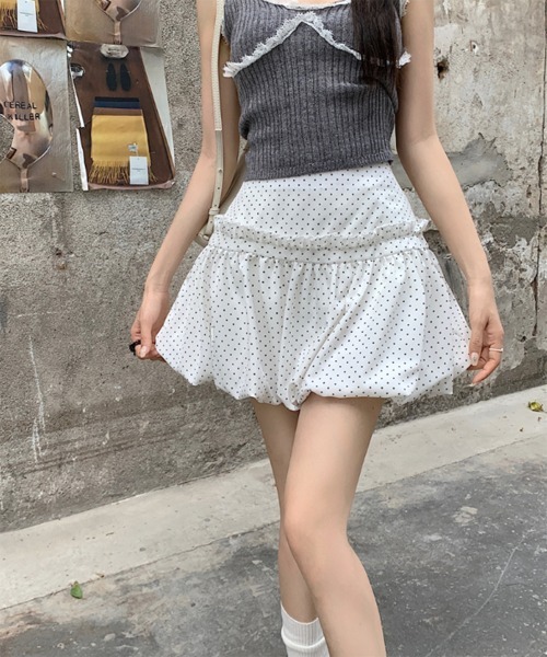スカート ドットフリルバルーンスカート/2024 SS COLLECTION  