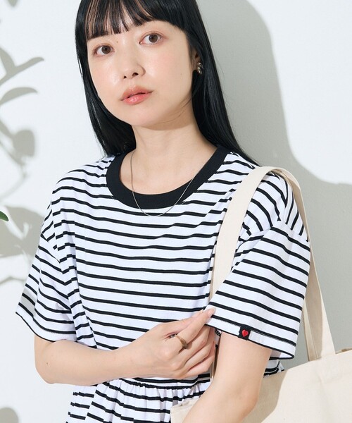新品タグ付き　TUNIC ワンピース FREAK'S STORE ワンピース ワンポイントタグハート ティアード