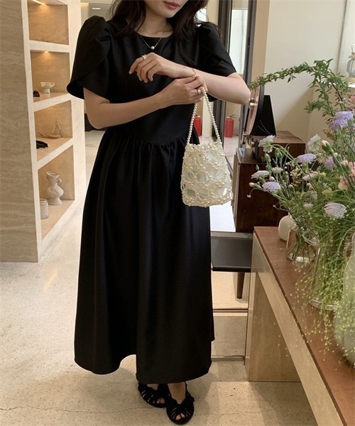 ジャンポールゴルチエ クラシック / 半袖 フレア ワンピース 黒 FREE STYLISTS ワンピース 半袖 上品なフレアワンピース : ZOZOTOWN