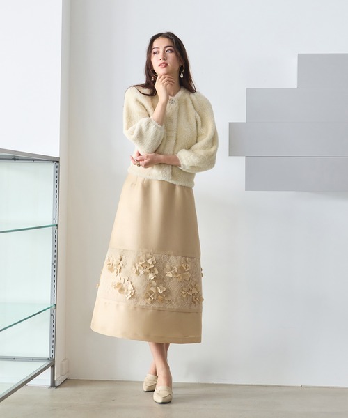 Audie a Muses スカート フラワーモチーフ付きスカート : ZOZOTOWN 