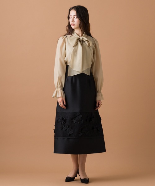 Audie a Muses スカート フラワーモチーフ付きスカート : ZOZOTOWN 