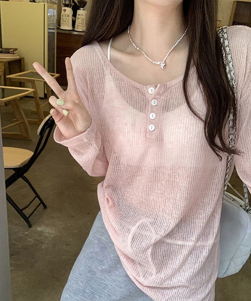 tシャツ Many Ribbon Color top レディース SLY tシャツ 2WAY RIBBON JQ TOPS ツーウェイ リボン ジャガード