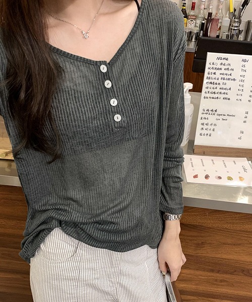 tシャツ Many Ribbon Color top レディース SLY tシャツ 2WAY RIBBON JQ TOPS ツーウェイ リボン ジャガード
