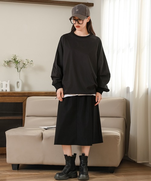 tシャツ volume drawstring pullover レディース