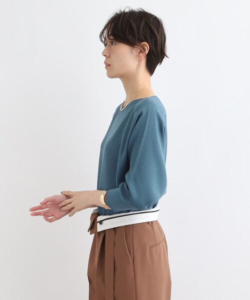 【洗える／無縫製】きれいめフォルムニット 洗える／無縫製】きれいめフォルムニット（ニット/セーター