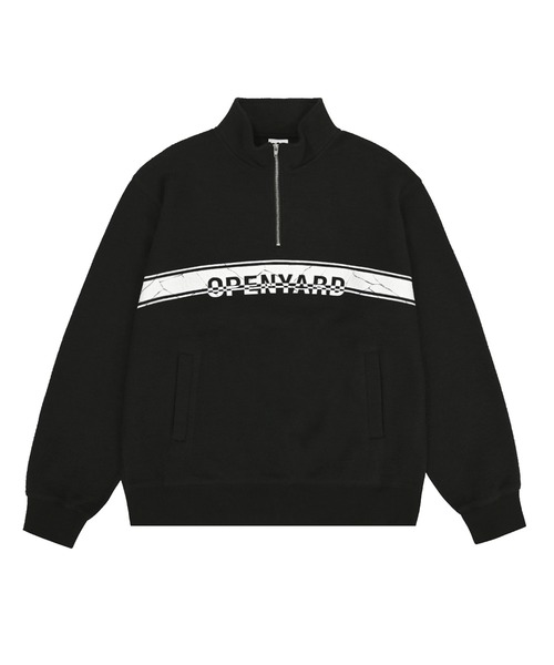★OY★CRACKED STRIPE LOGO ANORAK MTM - BLACK★正規品/送料込 OY トレーナー スウェット 「OY/オーワイ」 CRACKED STRIPE LOGO