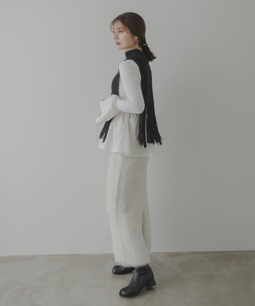 ベスト ジレ ケーブル編みフリンジベスト レディース ベスト ジレ ケーブル編みフリンジベスト レディース : ZOZOTOWN