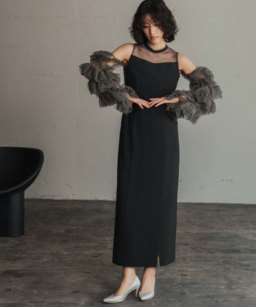 【a♡】GIRL オケージョンドレス　ペプラム GIRL DRESS FOR NOW ドレス : ZOZOTOWN Yahoo!店 - 通販 - Yahoo