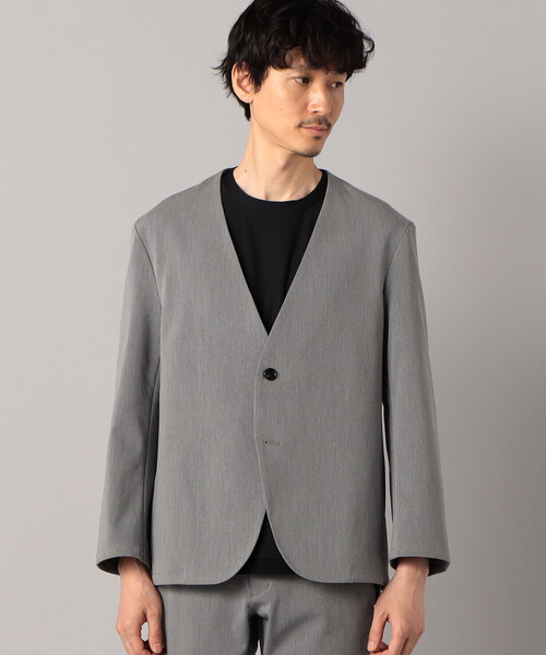 COMME CA MEN（コムサメン） ジャケット ノーカラージャケット 裏起毛