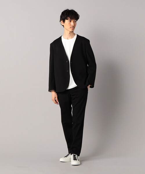 COMME CA MEN（コムサメン） ジャケット ノーカラージャケット 裏起毛