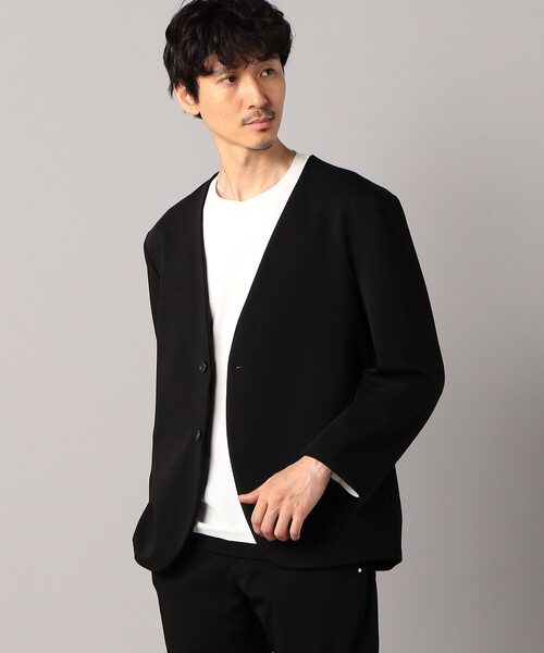 COMME CA MEN（コムサメン） ジャケット ノーカラージャケット 「裏 