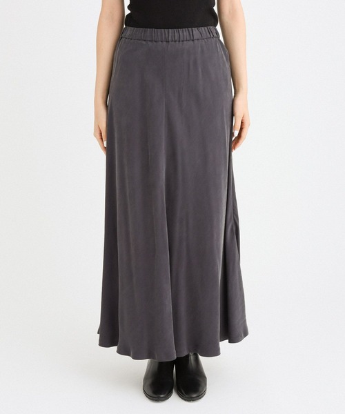 BABYLONE　キュプラバイヤススカート　チャコール　36 BABYLONE キュプラバイヤススカート チャコール 36 卸売 通販