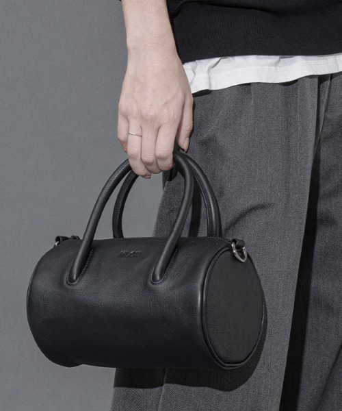 KLON ショルダーバッグ バッグ LEATHER BAG DRUM MINI BLACK