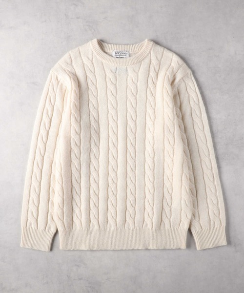 BACK NUMBER セーター ニット 「BACK NUMBER」BritishWool ケーブル