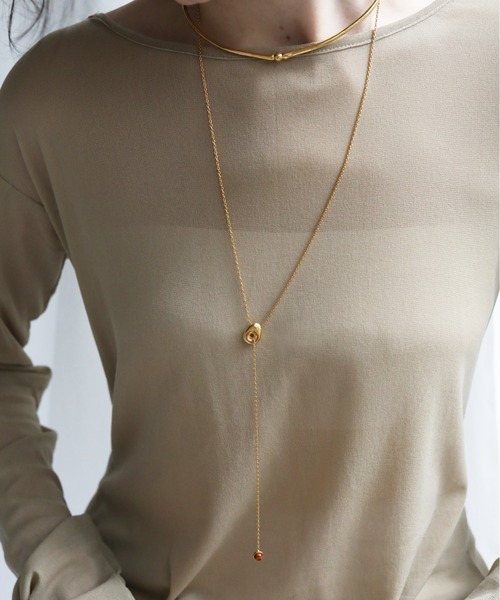 TEN. ネックレス 「ZOZO限定」18KGP エンベッドネックレス レディース