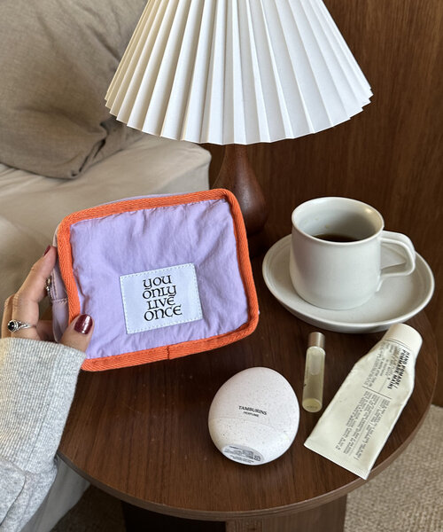 Discoat（ディスコート） ポーチ 「推し活対応」パデッドバイカラー