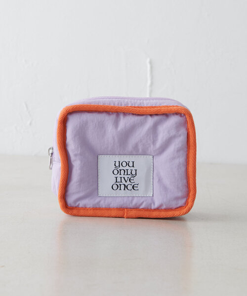 Discoat ポーチ 「推し活対応」パデッドバイカラーマルチポーチS