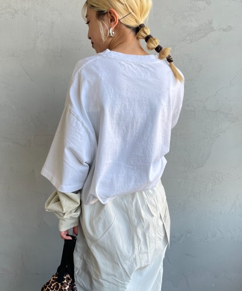 tシャツ 「UNIVERSAL OVERALL/ユニバーサルオーバーオール」 別注 フェイクレイヤード ロングスリーブTシャツ レディース メンズ UNIVERSAL OVERALL tシャツ 「UNIVERSAL OVERALL/ユニバーサル