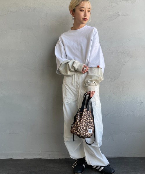 tシャツ 「UNIVERSAL OVERALL/ユニバーサルオーバーオール」 別注 フェイクレイヤード ロングスリーブTシャツ レディース メンズ UNIVERSAL OVERALL tシャツ 「UNIVERSAL OVERALL/ユニバーサル
