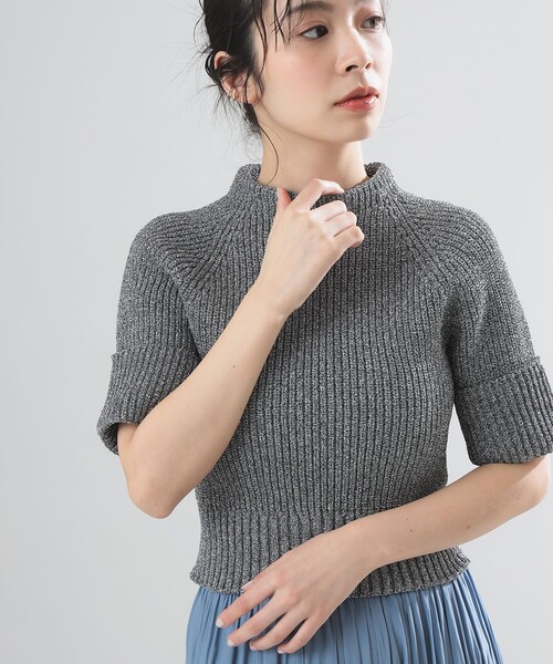 Demi-Luxe BEAMS ニット セーター AK+1 / ショート ラメ