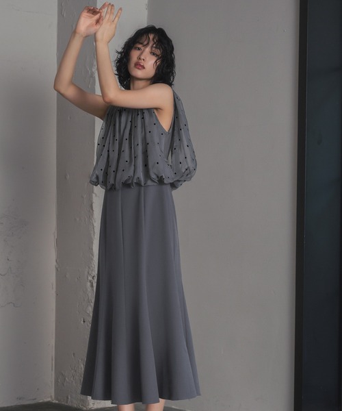 GIRL DRESS FOR NOW ドレス 「3WAY 着回しを楽しめる」ドット ジャ