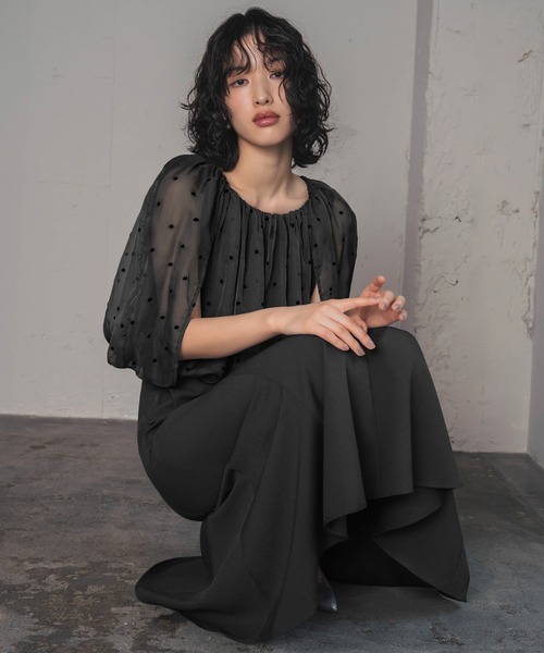 GIRL DRESS FOR NOW ドレス 「3WAY 着回しを楽しめる」ドット ジャ