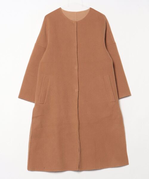 allureville（アルアバイル） ノーカラーコート 2 ベージュ レディース