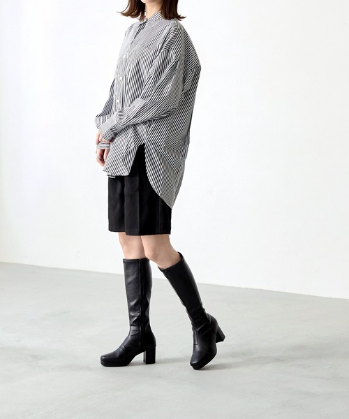 「menue」 ロングブーツ S ブラック レディース_画像3