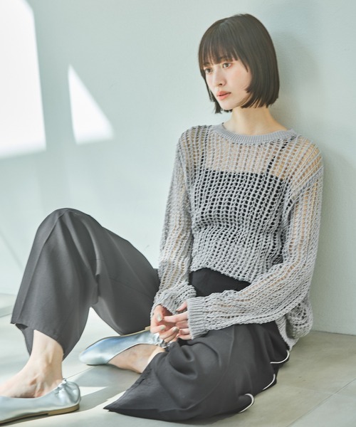 LAKOLE ニット セーター メッシュニットプルオーバー / 318995