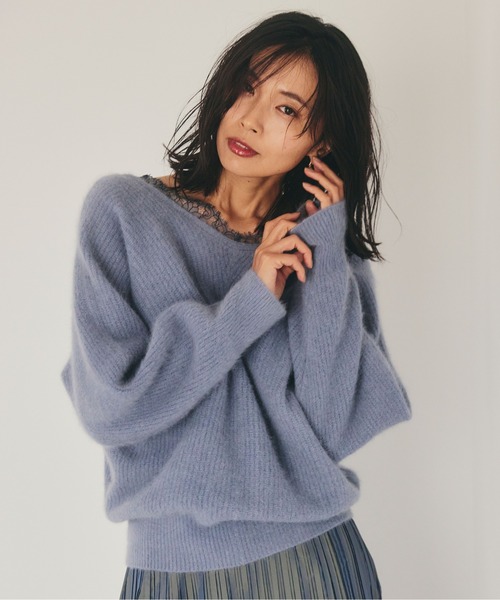 FRAY I.D（フレイ・アイディー） Vネックニット ONE SIZE ブラウン