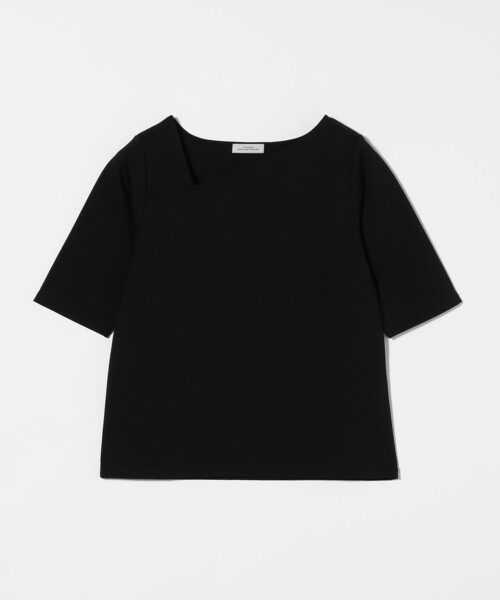 tシャツ アシメネックカットソー レディース Meiru tシャツ アシメネックリブカットソー レディース