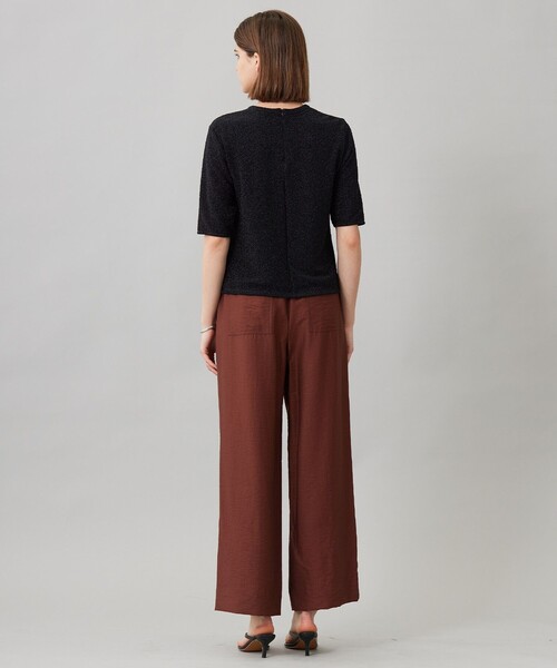 ICB（アイシービー） パンツ ワッシャーツイル ワイドストレートパンツ