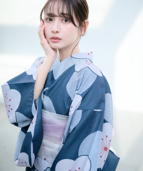 Ada. セパレート浴衣 浴衣 着付けのいらない 浴衣 3点セット「低身長