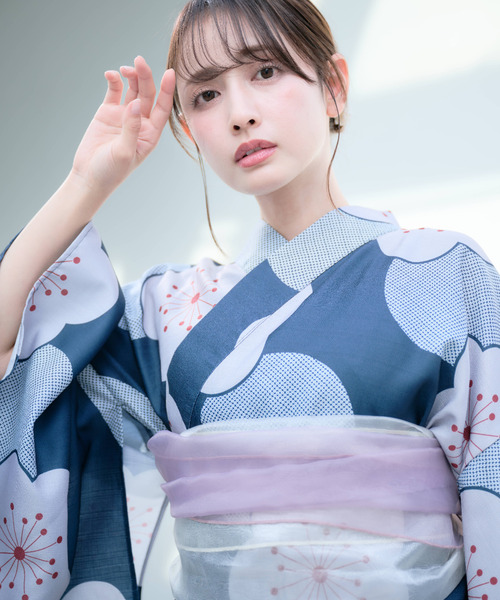 Ada. セパレート浴衣 浴衣 着付けのいらない 浴衣 3点セット「低身長