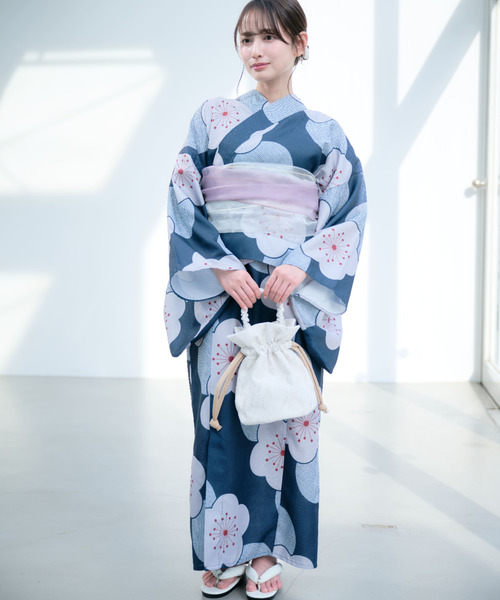 Ada. セパレート浴衣 浴衣 着付けのいらない 浴衣 3点セット「低身長