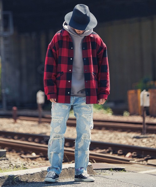 MARBLES（マーブルズ） コーチジャケット L レッド系その他 メンズ