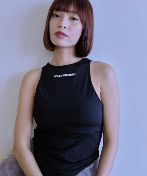 タンクトップ ノースリーブ jersey logo american sleeve tanktop レディース