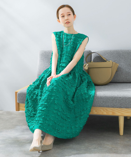 Fickle Bebe リボンジャカードワンピース リボンジャカードワンピース【期間限定価格】 | outlet | axes