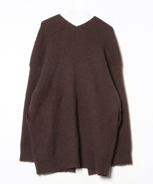 「crie conforto」 ニットカーディガン LARGE ブラウン レディース_画像2