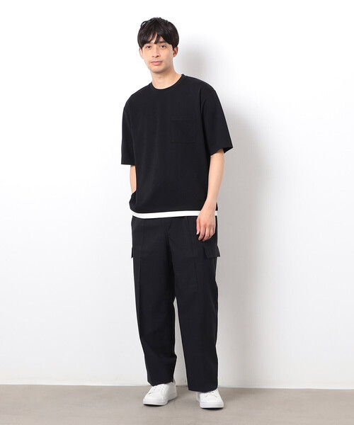 COMME CA ISM（コムサイズム） ワイドパンツ カーゴパンツ