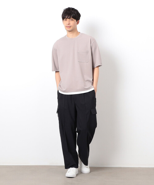 COMME CA ISM（コムサイズム） ワイドパンツ カーゴパンツ